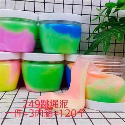 2493跳绳起泡胶儿童彩色水晶泥起泡胶120/件40-盒B26-1-3