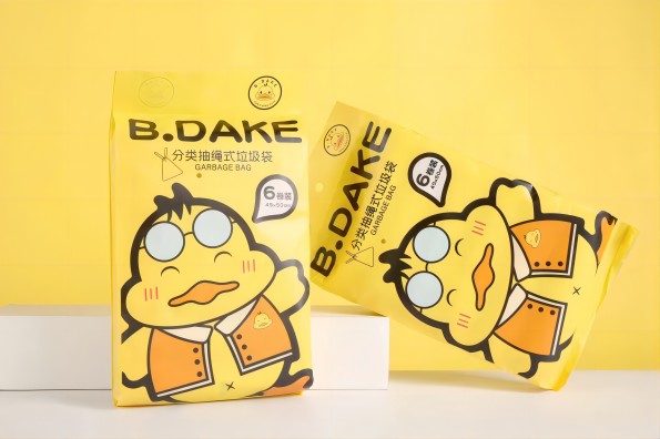 0074B.DAKE分类抽绳式垃圾袋45*50CM六卷装60/件六B1-3-1