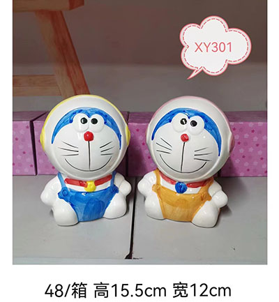 创意礼品5寸陶瓷存钱罐礼品摆设公仔（8-9款混搭）六B9-2-1