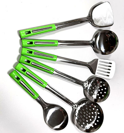 3137苹果不锈钢锅铲 防烫加厚炒饭勺八B37-1-1