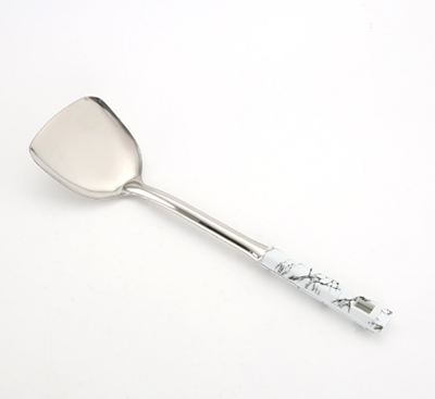 3155水墨纹不锈钢锅铲 防烫加厚炒菜铲六B35-1-1