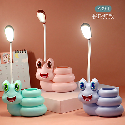 A39-1笔筒ins少女台灯书桌插电式护眼学习宿舍寝室简约夜读灯USB充电120/件B1-3-2