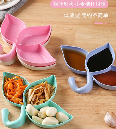 酱油碟 创意 小吃菜碟3叶调味碟 360/箱