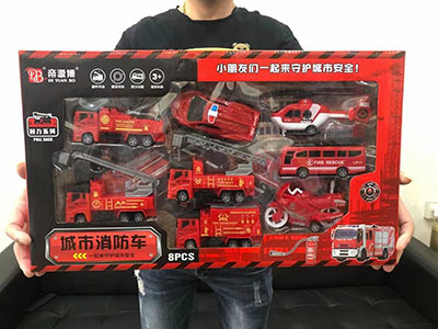 3C认证168-409爆款回力城市消防车时尚大礼盒六B35-2-3