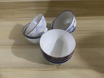 特价一等4.6寸欧式碗米饭碗小汤碗洋气清新酒店饭馆瓷碗120/件六A8-3-1
