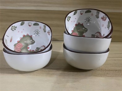 小萌龙四方碗小味碟150/件六B3-2-1-3-1-4-1