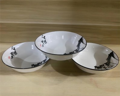 一等7寸航空碗江南水乡陶瓷碗饭碗 六A6-3-1A7-3-1