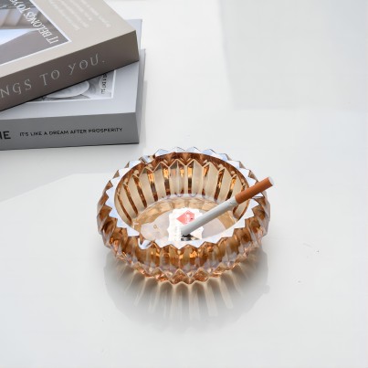 BXYG140透明烟灰缸水晶烟灰缸LOGO玻璃24/件