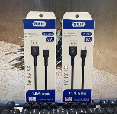 G61数据线Type-c接口单头数据线6A闪充线华为手机充电线快充12包六B31-1-上