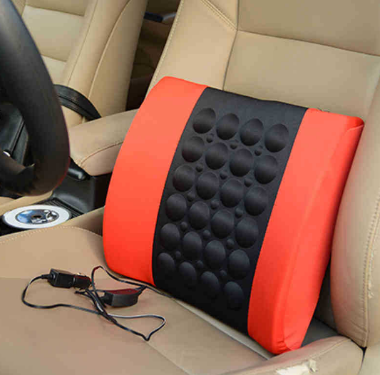 汽车按摩腰靠座椅车载电动高回弹海棉车座靠背护腰枕车用A6-2-2