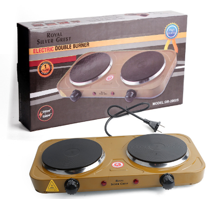 外贸出口欧规插头 电炉 电烤炉 双盘 Electric hot plate