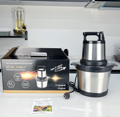 外贸出口英文欧规插头搅拌机料理机meat grinder 6L fufu machine