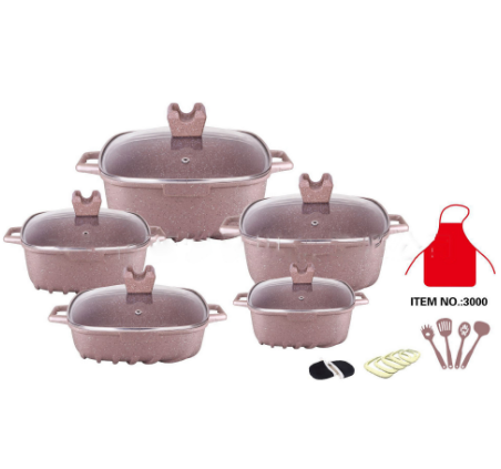 外贸出口铝锅22件套 non-stick cookware22Piece imperial pot