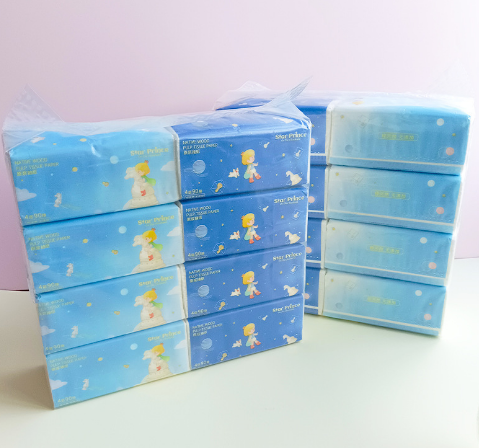 棋盘之间森吻原浆360PCS4层干湿两用抽纸时尚纸巾六B14空