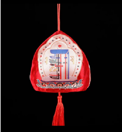 056（大号）藏传佛具 藏式八吉祥摩尼宝十相自在熏香粉香包车挂饰品 除异味