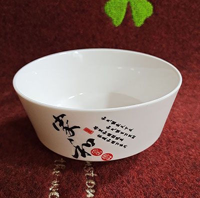 （二级）百款花型随机5寸护边个性创意陶瓷加厚碗饭碗---运输破损自理无售后