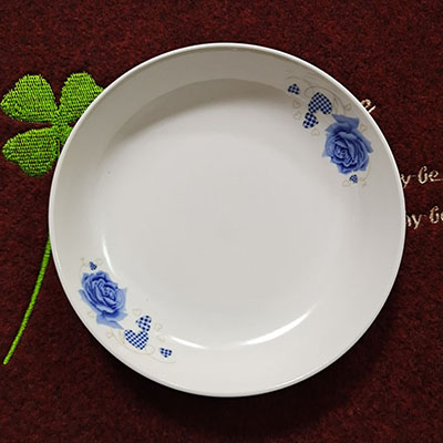 （二级）7寸果盘饭盘百款花型随机--一件一个花型80/件D5-3-1