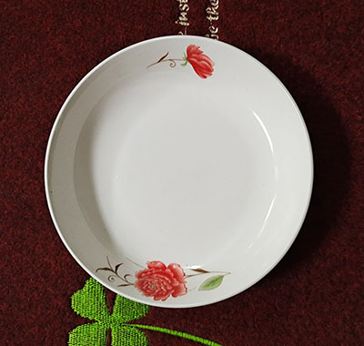 （二级）7寸果盘饭盘百款花型随机--一件一个花型80/件D5-3-1