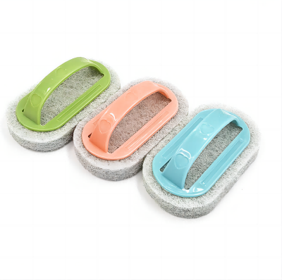 新款带手柄清洁刷浴室瓷砖刷厨房去污刷子洗锅魔力海绵擦浴缸刷六B36-2-5