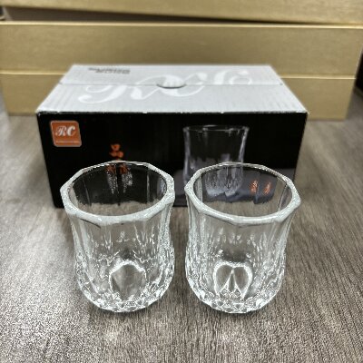 B027玻璃小酒盅一两白酒杯烈酒杯 家用白酒杯套八2号ZBJ1-门后