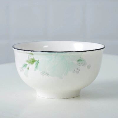 （一等）6寸面碗新款木兰家用陶瓷餐具碗面碗汤碗—茉莉60个/件ZBJ