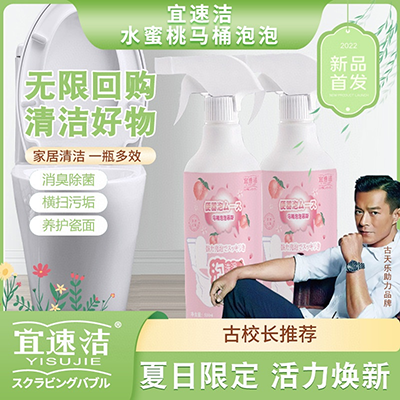500ML除菌清洁水蜜桃马桶泡泡