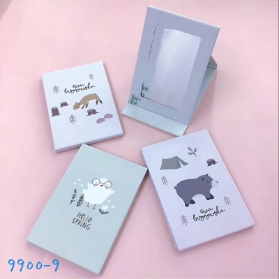 （ 60个/箱）HK-9900折叠化妆镜宿舍桌面镜便携台式翻盖式学生镜子六A5-3-2