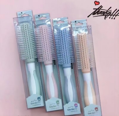 0454彩色按摩卷梳美发造型梳 24/盒A4-1-3