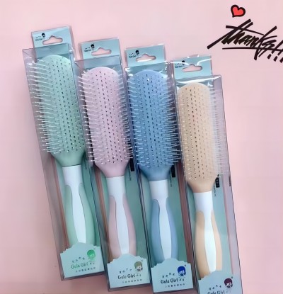 0455多彩排骨梳美发造型梳 24/盒A5-3-2