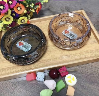 YG134玻璃烟灰缸办公室家用创意个性水晶烟缸 36个/箱六B17-4-1