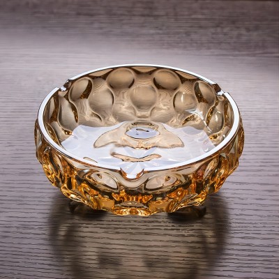 BXYG15-1玻璃三足烟灰缸办公室家用中式鼎型水晶烟缸 24个/箱B20-1-1