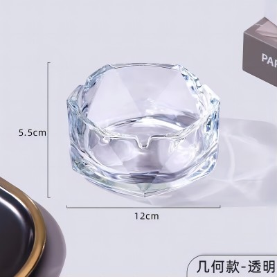 BXYG01（透明）玻璃烟灰缸办公室家用创意个性水晶烟缸 24个/箱六B4-1-1