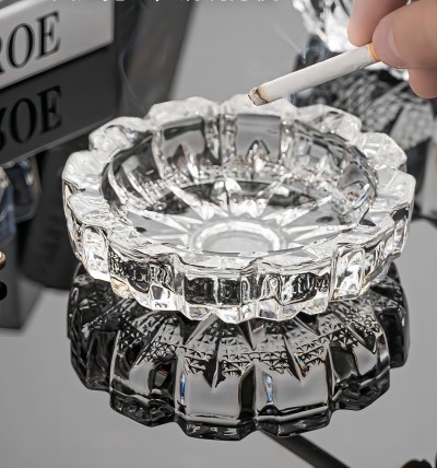 (24个/箱)BXYG24玻璃烟灰缸办公室家用创意个性水晶烟缸 六B40-3-3