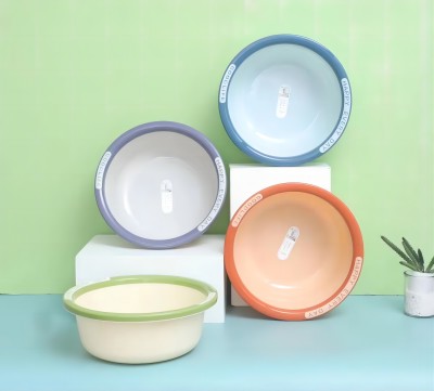 CX-7102中号加厚洗脸盆圆形塑料盆子家用厨房洗菜盆洗脚洗衣盆 70个/箱六B28-1-1