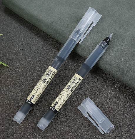（黑色单支）大容量水笔速干直液式走珠笔六A8-1-2