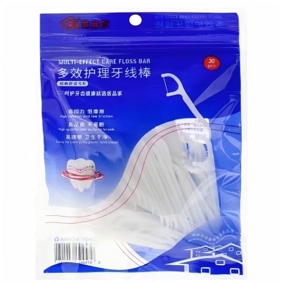 （1000/箱）30支袋装牙线棒超细牙线扁线便携家庭牙线 B40-4-3