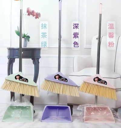 689不锈钢扫把簸箕套装组合家用软毛扫帚畚箕两件套 40/箱六B36-1-4