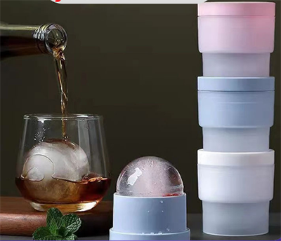 爆款威士忌硅胶圆形冰球模具球形制冰格家用做冰格盒子制冰盒六A1-1-3