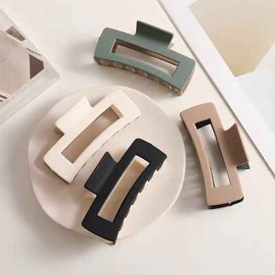 （3号多款混）日韩新款气质鲨鱼夹网红双色磨砂面发卡后脑勺发夹六C2-1-4