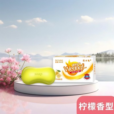 72/箱（柠檬香）萌米熊沐浴香皂植物家庭装洗澡洗手清洁香皂六2号ZBJ5-2-1