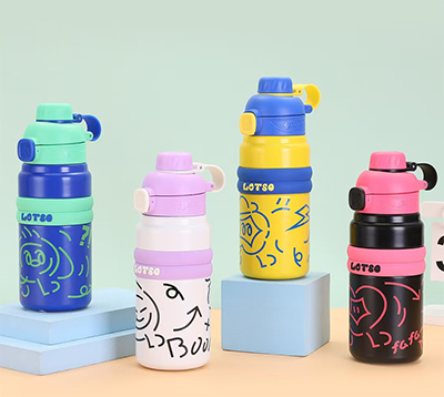 ZM-8170玩具熊手提弹跳保温杯316内胆运动水杯大容量直饮水杯600ML50只/箱三ZBJ6-4-4