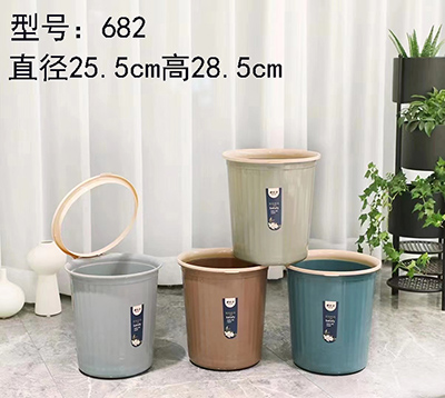 CX-682 塑料压圈垃圾桶家用厨房卫生间大容量无盖加厚60/箱B29-3-1
