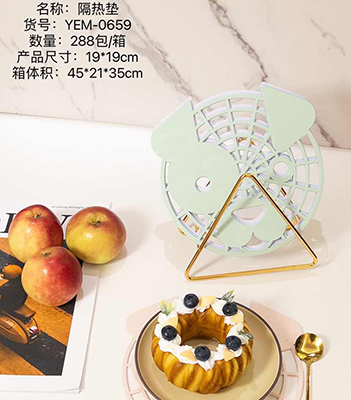 YEM-0659防滑防烫隔热垫pvc软胶杯垫碗垫大小花型卡通易清洗桌垫288/件六B40-2-2