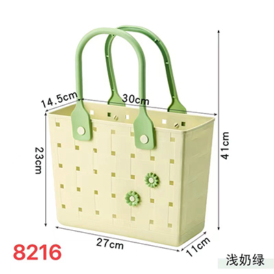 8217手提野餐篮户外家用创意软料底部沥水洗澡洗漱卫生间收纳篮36/箱六B9-3-1
