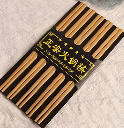 888正宗火锅筷天然竹筷不发霉无漆无蜡碳化筷子B20-3-3