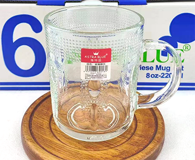 (72/箱)K0060-4白箱透明玻璃杯加厚耐热泡茶杯六1号ZBJ3-2-1