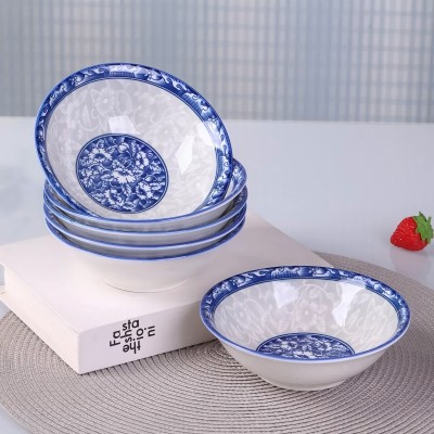 80/件（优级）6寸斗碗陶瓷碗家用餐具汤碗面碗-003六B9-1-1