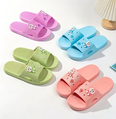 D31春秋季平底防滑休闲内外穿厚底坡跟百搭凉拖鞋 80/件