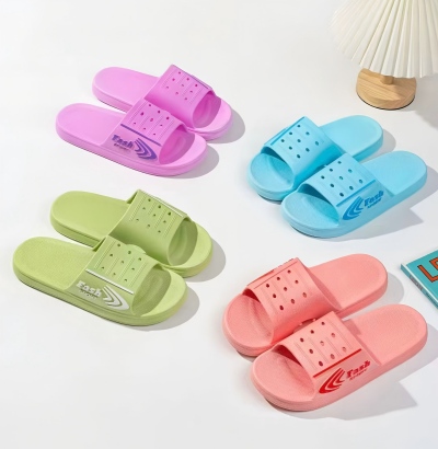 D38春秋季平底防滑休闲内外穿厚底坡跟百搭凉拖鞋 80/件