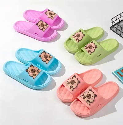 D19-10春秋季平底防滑休闲内外穿厚底坡跟百搭凉拖鞋 80/件